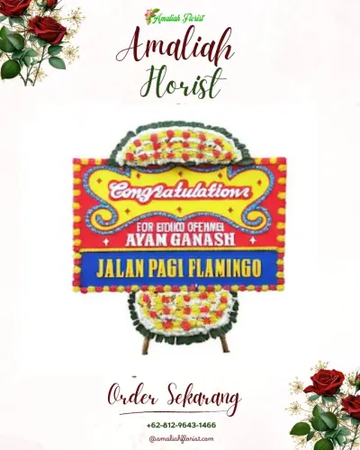 Bunga Papan Congratulation di Belawan Sicanang
